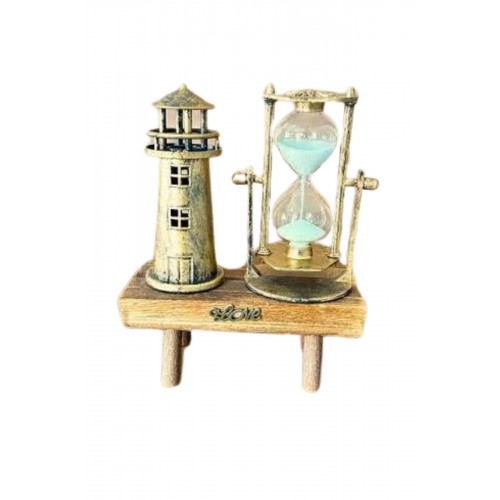Hediyelik Eşya Retro Deniz Fenerli Kum Saati Ahşap Görünümlü Dekoratif Eşya Hediyelik Eşya Retro Deniz Fenerli Kum Saati Ahşap Görünümlü Dekoratif Eşya