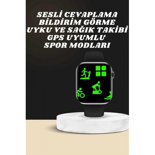 Akıllı Saat Wireless Şarj Yüksek Çözünürlüklü Müzik Dinleme Sesli Cevaplama Akıllı Saat Wireless Şarj Yüksek Çözünürlüklü Müzik Dinleme Sesli Cevaplama