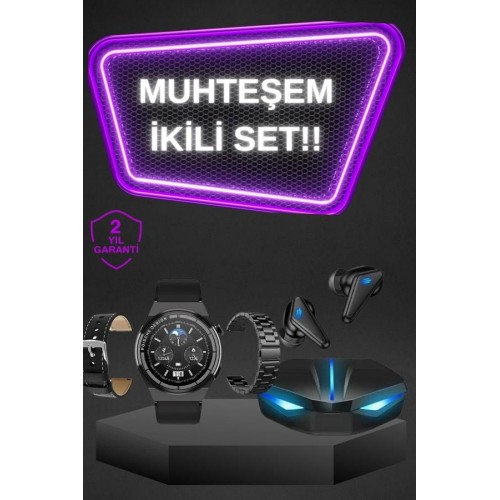 Kablosuz Bluetooth Bağlantılı Kulaklık ve Dokunmatik Ekran Akıllı Saat Arama Cevaplama Kablosuz Bluetooth Bağlantılı Kulaklık ve Dokunmatik Ekran Akıllı Saat Arama Cevaplama