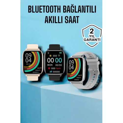 Titreşimli Sağlık Takipli Yeni Nesil Akıllı Saat  400mAh Batarya Kapasiteli