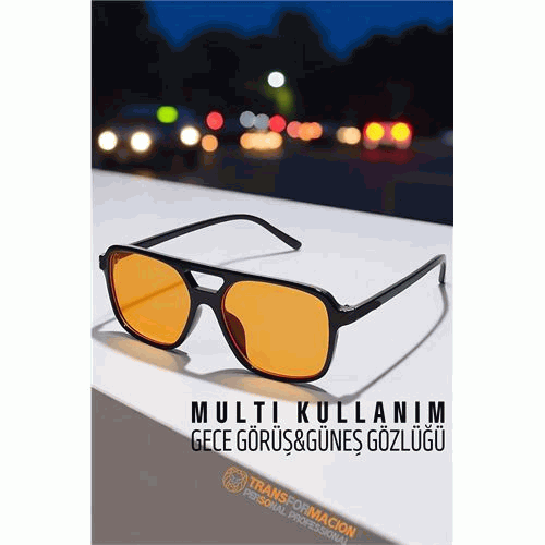 HSNET Gece Sürüş Görüş Parlama Önleyici  Gece Gözlüğü Sis Far Işık Önleyici Anti-Fog Gözlük