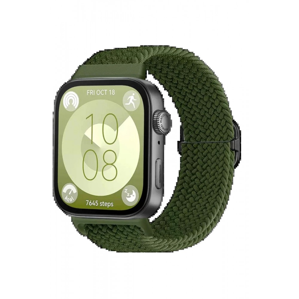 Huawei Fit 4 Star Kordon - Koyu Yeşil-(5796)