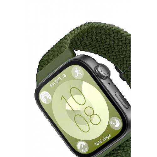 Huawei Fit 4 Star Kordon - Koyu Yeşil-(5796)