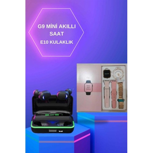 Kadınlara Özel Bileklik Hediyeli Akıllı Saat ve Dijital Göstergeli ANC Özellikli Bluetooth Kulaklık