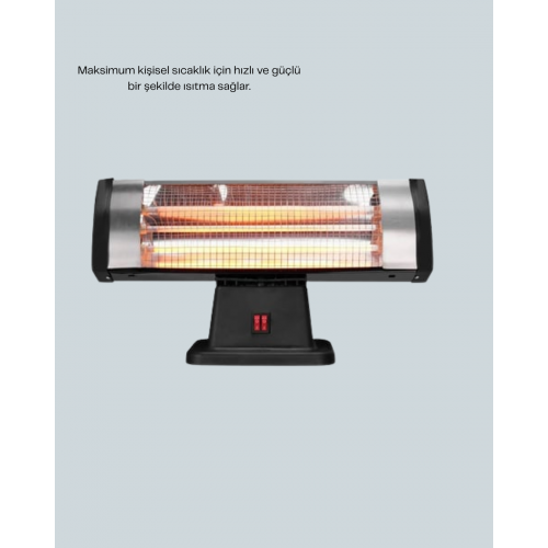 Sessiz Çalışan Quartz Tüp Infrared Isıtıcı 1800W Sessiz Çalışan Quartz Tüp Infrared Isıtıcı 1800W
