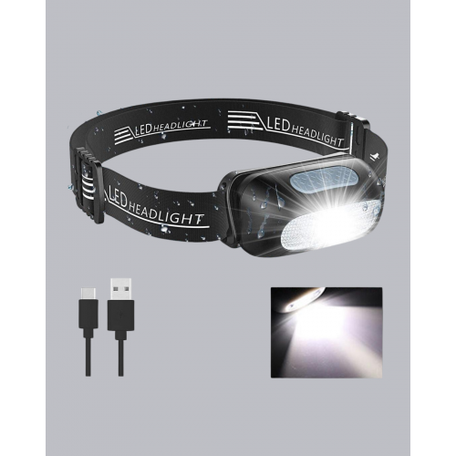 Gece Balıkçılığı İçin Ultra Parlak Şarjlı Kafa Lambası | 4 Işık Modu + USB Şarj