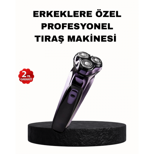 Şarjlı Saç ve Sakal Tıraş Makinesi Kablosuz Kompakt Tasarımlı