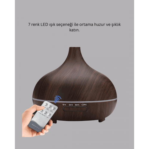 LED Işıklı Sessiz Çalışan Soğuk Buhar Nemlendirici