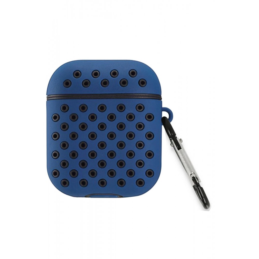 Airpods 2 (2.nesil) Spor Delikli Kılıf - Lacivert-Siyah-(5796)