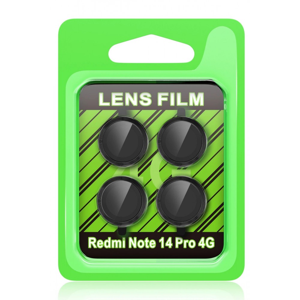Xiaomi Redmi Note 14 Pro 4G Raze Metal Kamera Lens - Siyah-(5796)