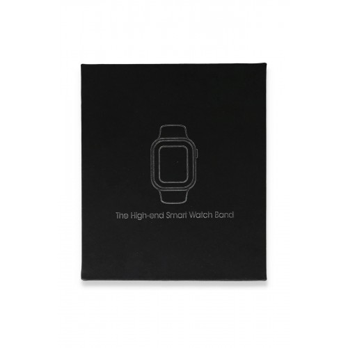 Apple Watch 44mm Metal Petek Kasalı Kordon - Gümüş-(5796)