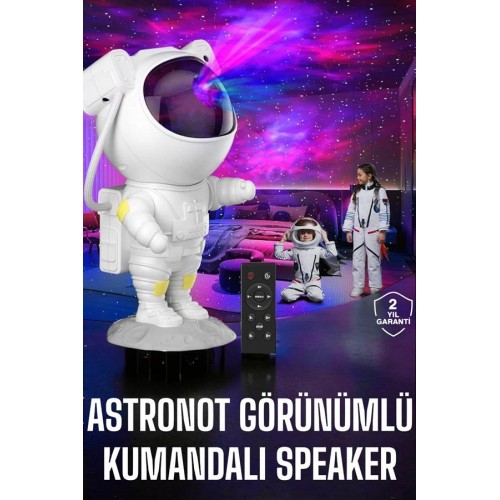 Çocuklara Özel Projeksiyon Astronot Lamba Speaker Sevimli Çocuklara Özel Projeksiyon Astronot Lamba Speaker Sevimli