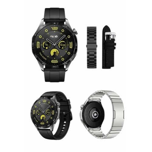 Amoled Ekran 3 Kordonlu Akıllı Saat 5.0 Bluetooth Bağlantılı Android ve İOS Uyumlu