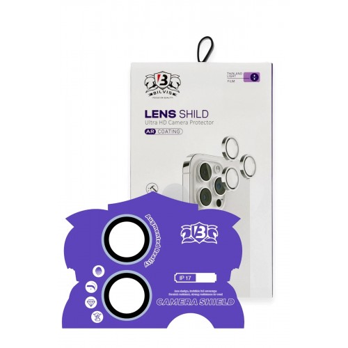 Apple iPhone 17 Bilvis Titan Kamera Lens - Açık Mavi-(5796)