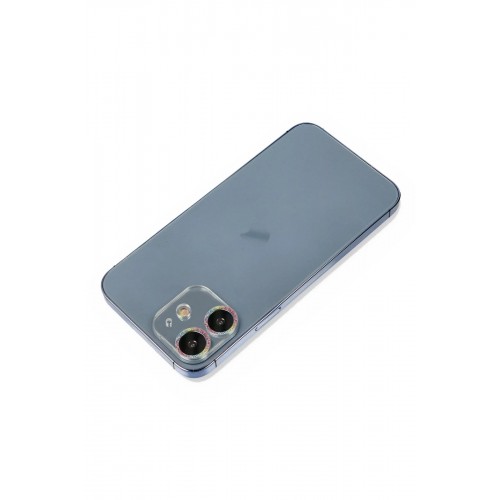 iPhone 12 Shine Kamera Lens Koruma Cam - Rainbow-(5796)