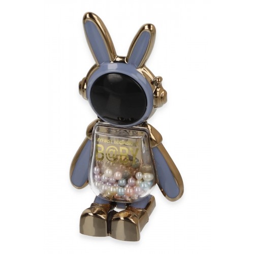 Astro Stand Tavşan Astronot - Açık Mavi-(5796)