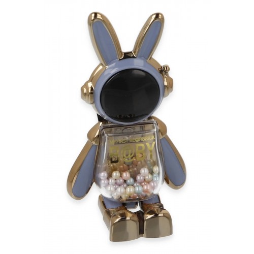 Astro Stand Tavşan Astronot - Açık Mavi-(5796)