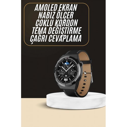 Çoklu Kordon Hediyeli Akıllı Saat Çağrı Cevaplama Müzik Dinleme Dokunmatik Ekran