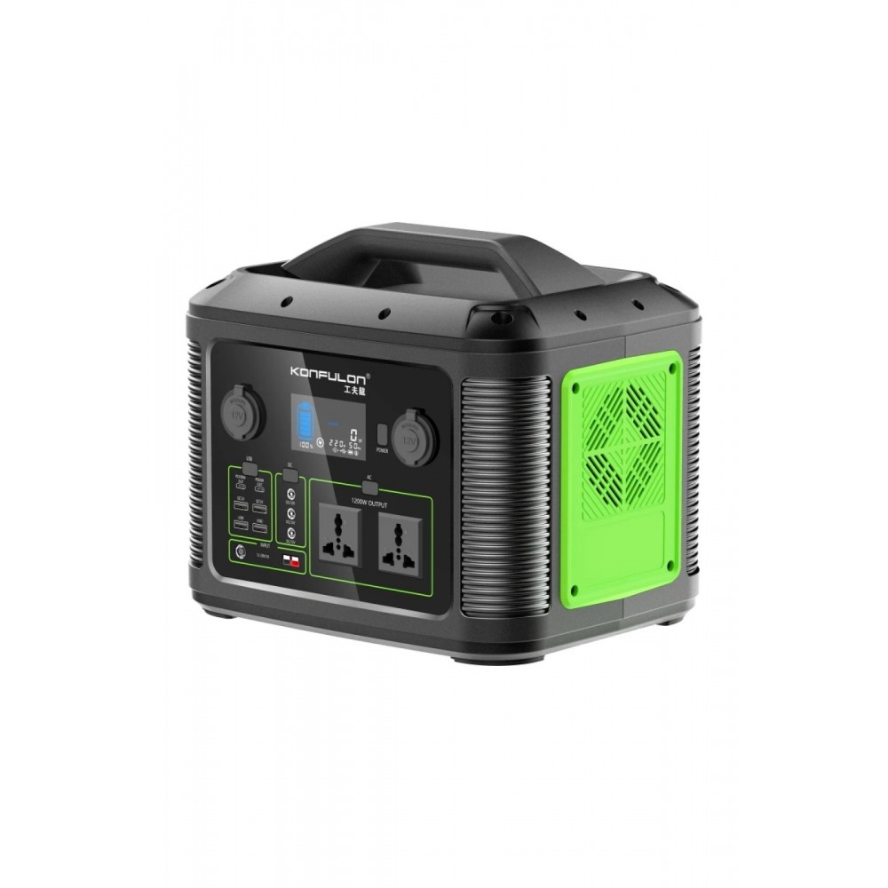 CN06 Powerbank 1200W 315.000 mAh Kamp Şarj 60W PD - Siyah-(5796)