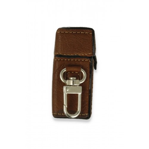 Airpods 2 (2.nesil) Deri Kılıf - Kahverengi-(5796)