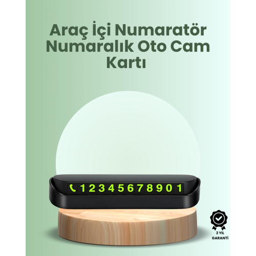 Kompakt Fosforlu Park Numaratörü – Gündüz Şıklığı Gece Görünürlüğü