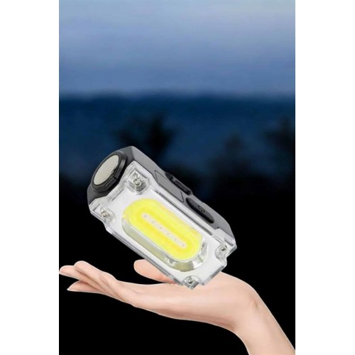 Kafa Lambası El Fenerli Kamp Lambası USB Şarjlı Esnek Lamba