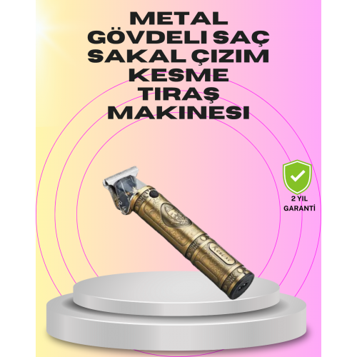 Güçlü Motorlu 4 Kılavuz Taraklı Kompakt Saç Kesme Makinesi – Uzun Pil Ömürlü
