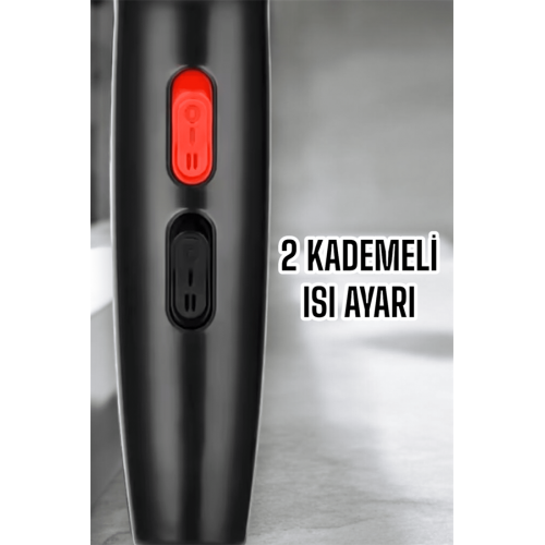 Tüm Saç Tiplerine Uygun İki Kademeli Hız Ayarlı Fön Makinesi Tüm Saç Tiplerine Uygun İki Kademeli Hız Ayarlı Fön Makinesi