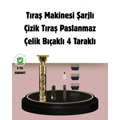 Şarjlı Titanyum Bıçaklı Saç Kesme Makinesi