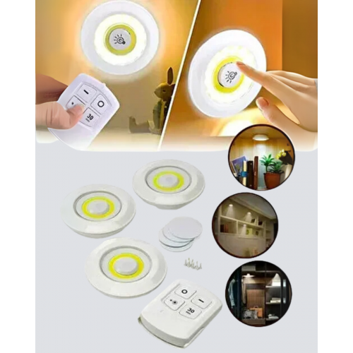 Uzaktan Kumandalı 3’lü Ayarlanabilir Spot LED Işık Seti