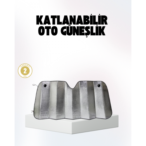 Otomobil Güneşliği – Katlanabilir Tasarım ve Süngerli Isı Yalıtımı
