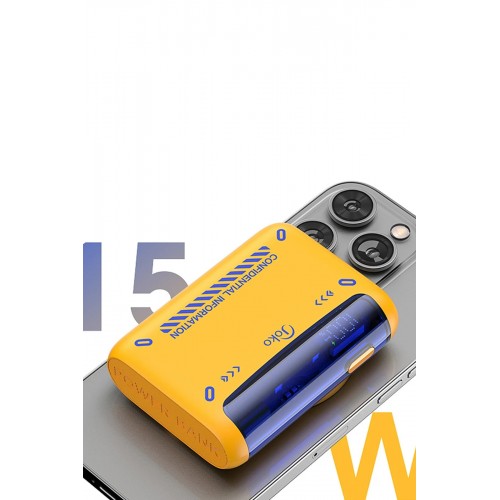 J31 10.000 mAh 20W PD Magsafe Powerbank - Turuncu-(5796)