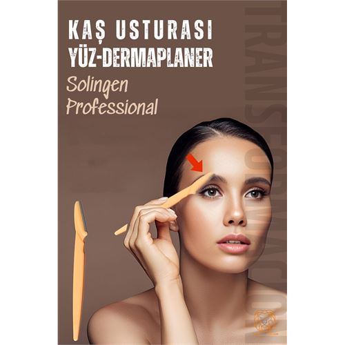 Turk Kaş Şekillendirici Kaş Dermaplaner Yüz Usturası Solingen Professional