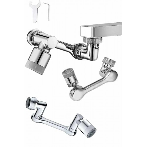 Mutfak Musluk Başlığı 1080 Derece Dönebilir Oynar Başlıklı Musluk Aparatı Mutfak Musluk Başlığı 1080 Derece Dönebilir Oynar Başlıklı Musluk Aparatı