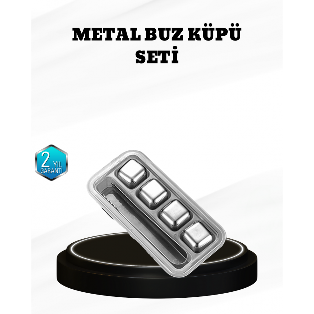 304 Paslanmaz Çelik Buz Küpü Seti Sulandırmadan Soğutan Yeniden Kullanılabilir