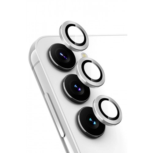 Samsung Galaxy A25 5G Valdez Metal Kamera Lens - Gümüş-(5796)