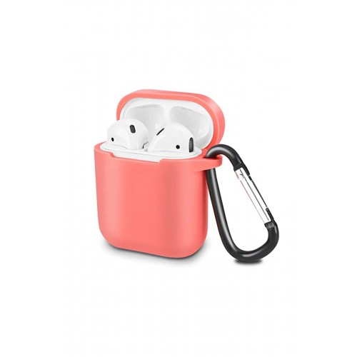 Airpods 2 (2.nesil) Sert Silikon Kılıf - Fuşya-(5796)