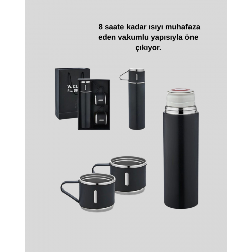 500 ml Vakumlu Termos – Çift Kat Paslanmaz Çelik Sızdırmaz Kapağıyla Sıcak ve Soğuk İçeceklere Özel
