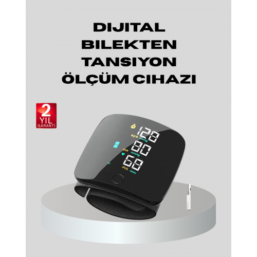 Dijital Bilek Tansiyon Aleti – Çift Kullanıcı Hafızalı Aritmi Uyarılı ve Otomatik Kapanmalı