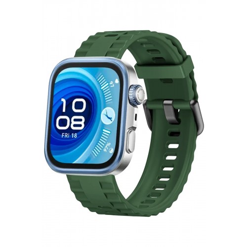 Huawei Watch Fit 3 Klasik Kordon - Koyu Yeşil-(5796)