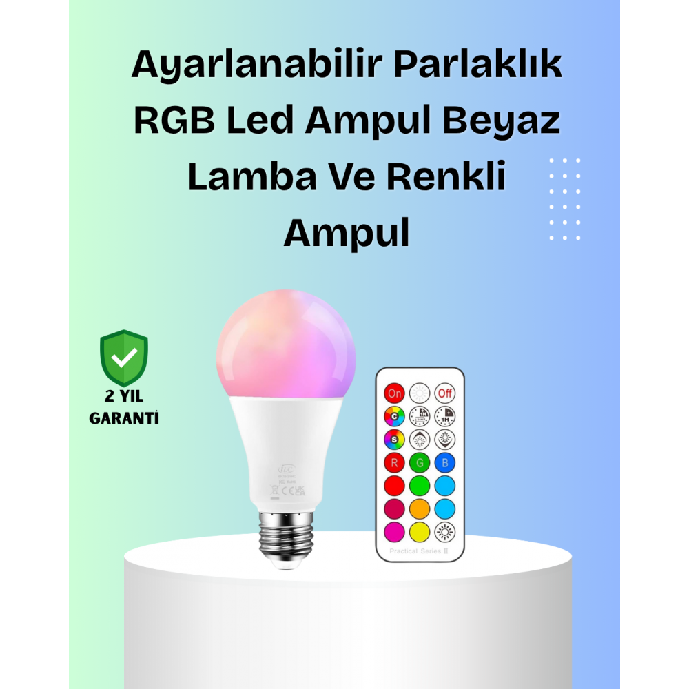 RGBW Teknolojili Akıllı LED Ampul Zamanlayıcılı