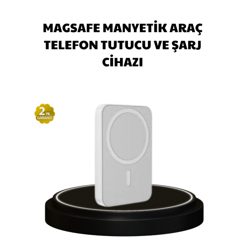 Manyetik Kablosuz Powerbank – iPhone 12/13/14/15 Uyumlu Hızlı Şarjlı Ultra Hafif