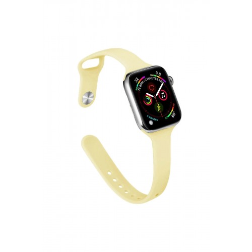 Apple Watch 42mm Klasik Kordon - Sarı-(5796)