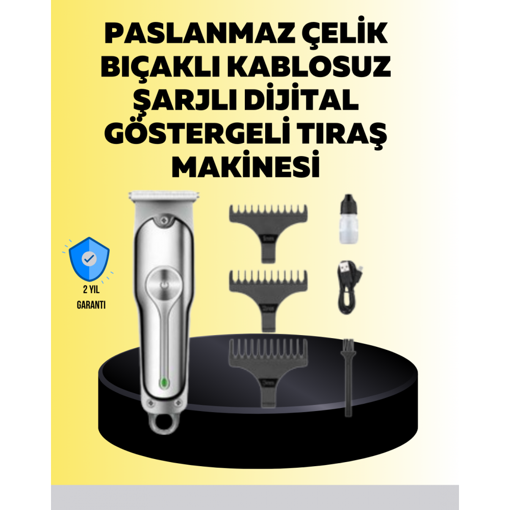 Metal Gövdeli Saç Sakal Kesme Makinesi – Hassas Kesim İçin
