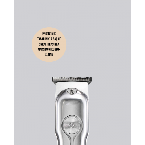 Metal Gövdeli Saç Sakal Kesme Makinesi – Hassas Kesim İçin