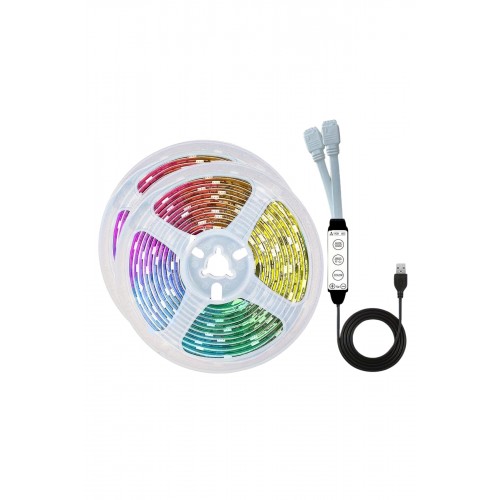 RGB Neon Şerit Led Lamba 10 Metre İç Mekan Tasarımına Uygun