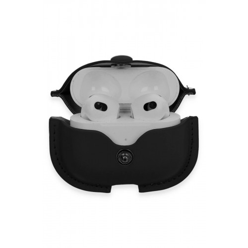 Airpods 3 (3.nesil) Çanta Deri Kılıf - Siyah-(5796) Airpods 3 (3.nesil) Çanta Deri Kılıf - Siyah-(5796)