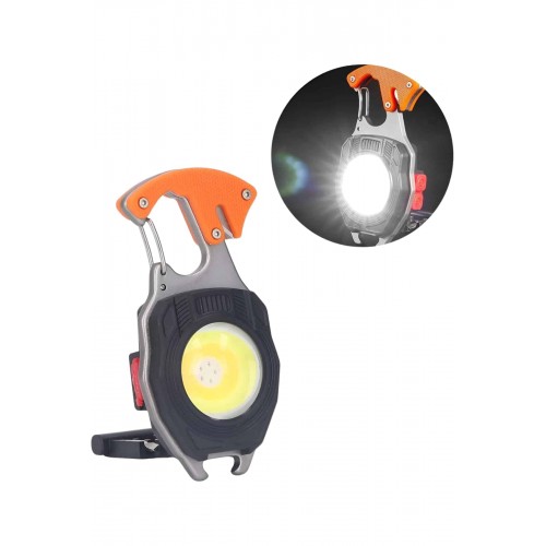 Çok İşlevli Acil Durum Işığı USB Şarjlı Cep Feneri 7 Farklı Mod