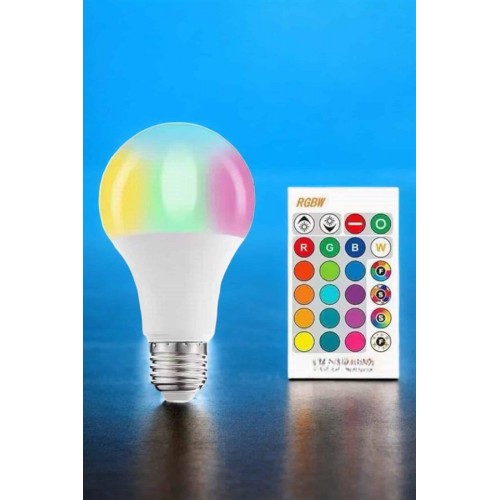 Led Ampul Enerji Dostu RGB Işıklı 100W Led Işık Led Ampul Enerji Dostu RGB Işıklı 100W Led Işık