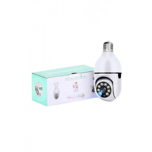 Wifi Güvenlik Kamerası 360 Derece Dönebilen Harekete Duyarlı Gece Görüşlü Ampul